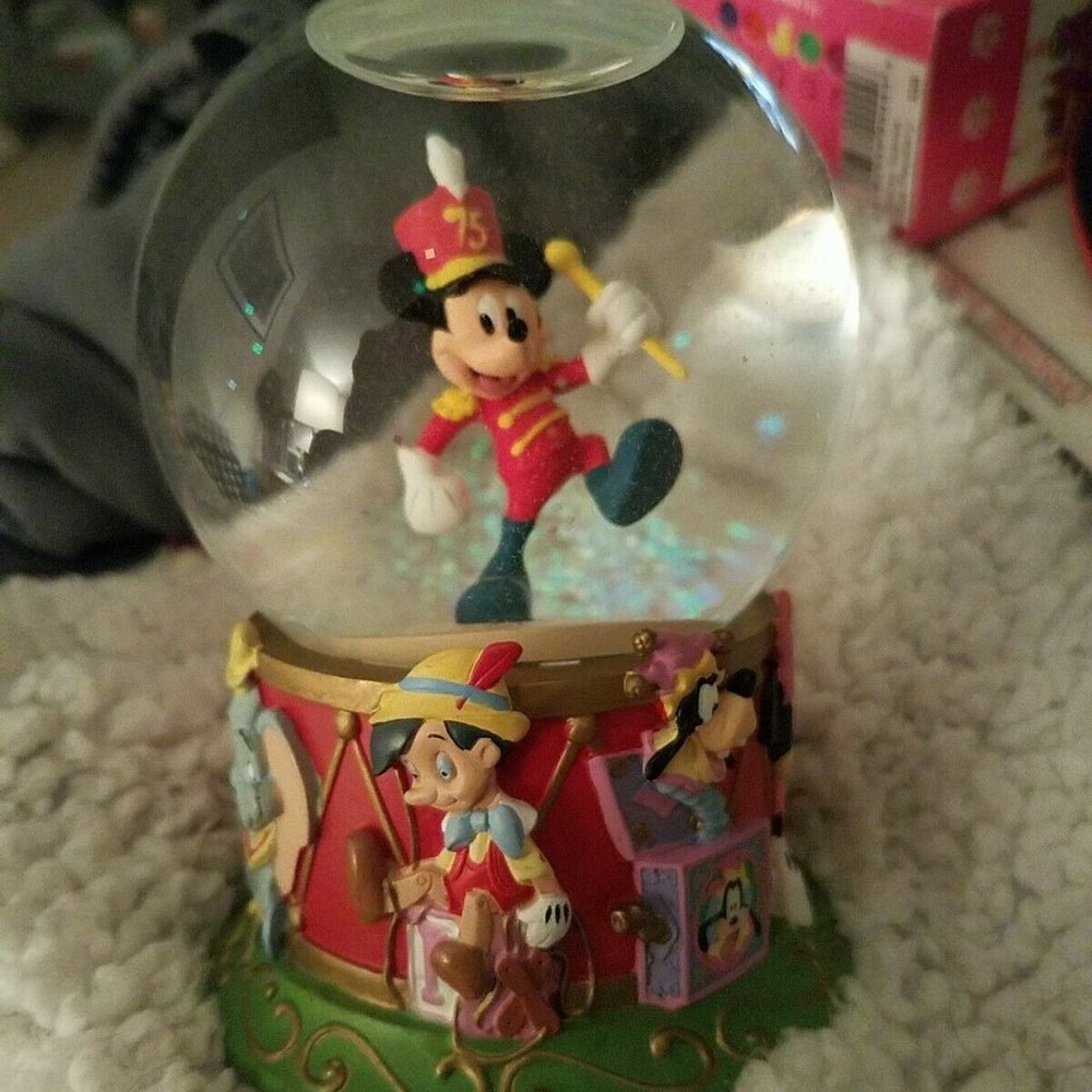 Vintage 2003 Disney Mickey Mouse On Parade Snow Globe 75th Anniversary